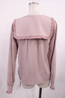 画像2: Ank Rouge / スクエアカラーリボンタイブラウス M ピンク H-25-11-10-1024-CA-BL-NS-ZH