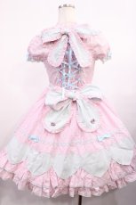 画像3: Angelic Pretty / カラフルハートワンピース Free ピンク/サックス H-25-11-10-1002-AP-OP-NS-ZH (3)
