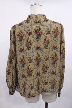 画像2: Fi.n.t / 壁紙花柄スタンドカラーブラウス Free beige H-25-11-10-1025-CA-BL-NS-ZH