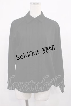 画像1: an another angelus / ピンタックブラウス Free Black H-25-11-10-1026-CA-BL-NS-ZH