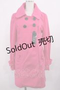 DearMyLove / ダブルボタンコート M ピンク H-25-11-10-1029-EL-CO-NS-ZH