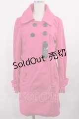 DearMyLove / ダブルボタンコート M ピンク H-25-11-10-1029-EL-CO-NS-ZH