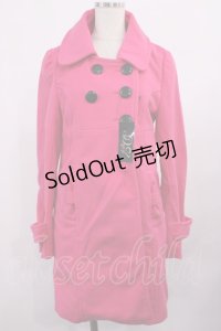 DearMyLove / ダブルボタンコート M ピンク H-25-11-10-1029-EL-CO-NS-ZH