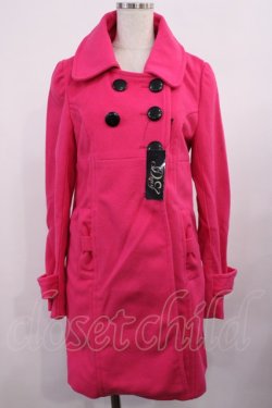 画像1: DearMyLove / ダブルボタンコート M ピンク H-25-11-10-1029-EL-CO-NS-ZH