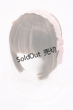 画像1: m petit by misako / TT*AMレースカチューシャ  ピンク H-25-11-10-1030-LO-AC-NS-ZH