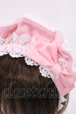 画像2: BABY,THE STARS SHINE BRIGHT / 別珍カフェカチューシャ  ピンク H-25-11-10-1035-BA-AC-NS-ZH