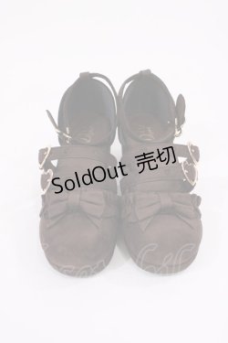画像1: DearMyLove / リボンシューズ 23.0cm ブラウン H-25-11-10-1042-EL-SH-NS-ZH