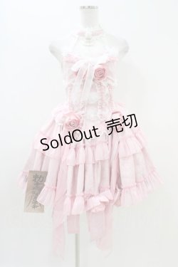 画像1: Diamond Honey（海外ロリータブランド） / ジャンパースカートセット S ピンク H-25-11-10-009-EL-OP-NS-ZH