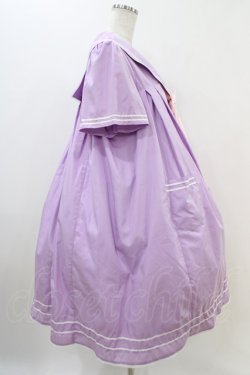 画像3: metamorphose / セーラーリボンタイシャツワンピース(ワッペン付) Free ラベンダー H-25-11-10-011-ME-OP-NS-ZH