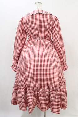 画像2: FLC / 星名桜子/ギンガムチェックワンピース M レッド H-25-11-10-016-0-OP-NS-ZH