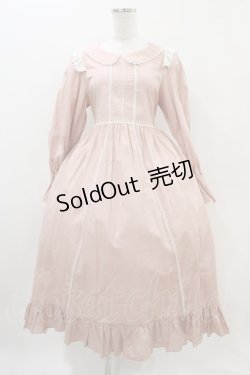 画像1: Maria pipi / コットンフラットレースドレス Free ピンク H-25-11-10-017-EL-TO-NS-ZH