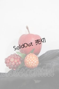 画像3: BABY,THE STARS SHINE BRIGHT / 赤いひとかけらのMarchenお袖留め  ブラック H-25-11-10-003-BA-ZA-NS-ZH