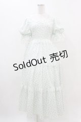 Hudson honey / しぃぺろ/小花柄ワンピース M ミント H-25-11-10-019-0-OP-NS-ZH