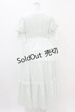 画像2: Hudson honey / しぃぺろ/小花柄ワンピース M ミント H-25-11-10-019-0-OP-NS-ZH