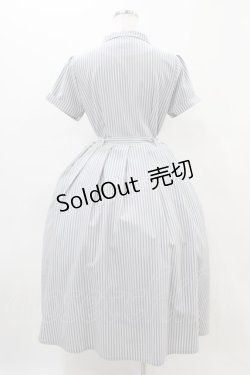 画像2: an another angelus / フロント釦開衿ワンピース Free BLUE×WH H-25-11-10-020-CA-OP-NS-ZH