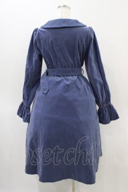 画像2: LIZ LISA / ベロアレースフリルワンピース Free ブルー H-25-11-10-021-LO-OP-NS-ZH