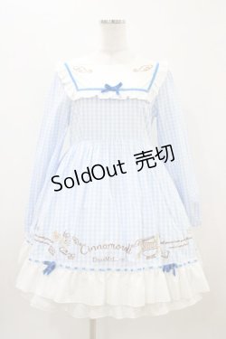 画像1: DearMyLove / DearMyLove×サンリオコラボ シナモロールワンピース LL サックス H-25-11-10-022-EL-OP-NS-ZH