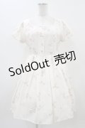 Ank Rouge / Vintage Tulipワンピース M アイボリー H-25-11-10-023-CA-OP-NS-ZH