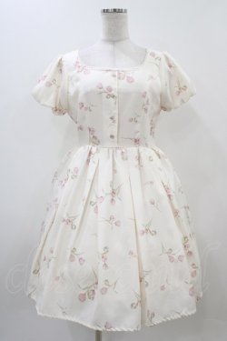 画像1: Ank Rouge / Vintage Tulipワンピース M アイボリー H-25-11-10-023-CA-OP-NS-ZH