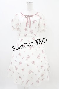 LODISPOTTO / ピュアローズパフワンピース M オフ H-25-11-10-024-LO-OP-NS-ZH