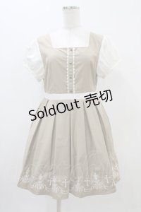 Ank Rouge / シャンデリア刺繍ワンピース Free ベージュ H-25-11-10-026-CA-OP-NS-ZH