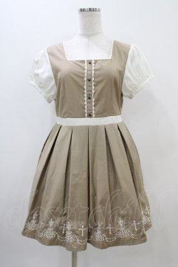 画像1: Ank Rouge / シャンデリア刺繍ワンピース Free ベージュ H-25-11-10-026-CA-OP-NS-ZH