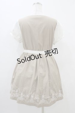 画像2: Ank Rouge / シャンデリア刺繍ワンピース Free ベージュ H-25-11-10-026-CA-OP-NS-ZH