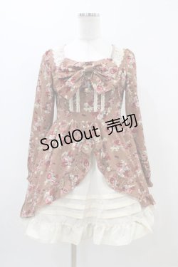 画像1: DearMyLove / 花柄ワンピース M ブラウン H-25-11-10-027-EL-OP-NS-ZH