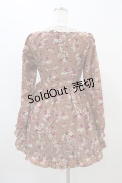 画像2: DearMyLove / 花柄ワンピース M ブラウン H-25-11-10-027-EL-OP-NS-ZH