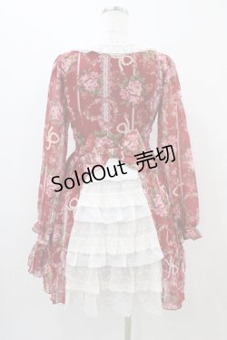 画像2: DearMyLove / 花柄ワンピース M レッド H-25-11-10-028-EL-OP-NS-ZH