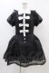 画像1: To Alice / オーガンジーリボンピース M ブラック/オフリボン H-25-11-10-029-LO-OP-NS-ZH (1)