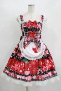 Dream Lolita（海外ロリータブランド） / Strawberry Cream ジャンパースカート S ブラック H-25-11-11-001-PU-OP-NS-ZH