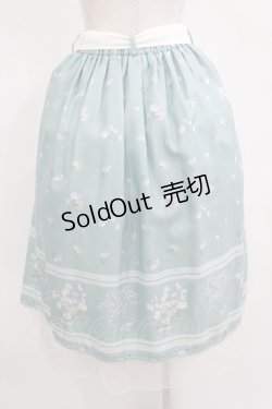 画像3: axes femme / スイートピーパネル柄スカート M グリーン H-25-11-11-026-AX-SK-NS-ZH