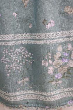 画像4: axes femme / スイートピーパネル柄スカート M グリーン H-25-11-11-026-AX-SK-NS-ZH