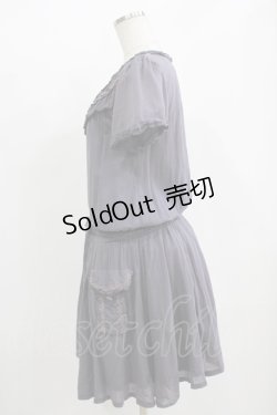 画像2: axes femme / ヨーク切替ワンピース M パープル H-25-11-11-030-AX-OP-NS-ZH