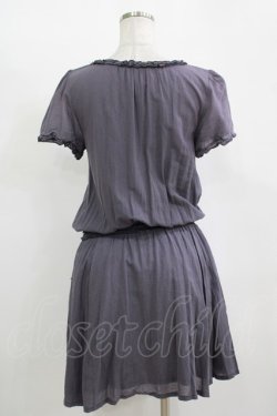 画像3: axes femme / ヨーク切替ワンピース M パープル H-25-11-11-030-AX-OP-NS-ZH