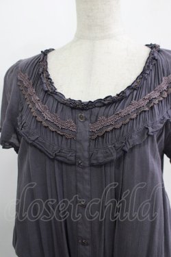 画像4: axes femme / ヨーク切替ワンピース M パープル H-25-11-11-030-AX-OP-NS-ZH