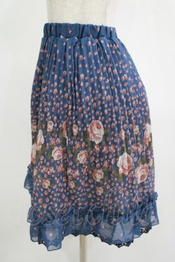 画像2: axes femme / 花柄スカート M ブルー H-25-11-11-035-AX-SK-NS-ZH