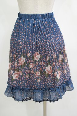 画像3: axes femme / 花柄スカート M ブルー H-25-11-11-035-AX-SK-NS-ZH