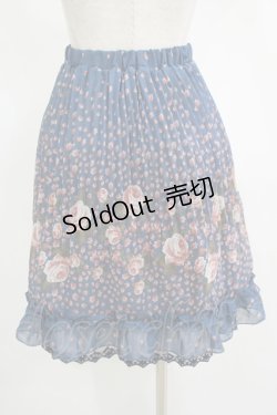 画像3: axes femme / 花柄スカート M ブルー H-25-11-11-035-AX-SK-NS-ZH