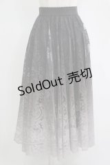 axes femme / グラデレースサーキュラースカート Free ブラック H-25-11-11-036-AX-SK-NS-ZH