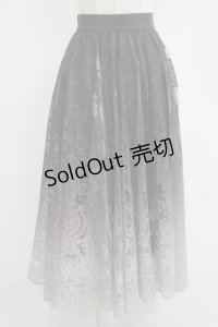 axes femme / グラデレースサーキュラースカート Free ブラック H-25-11-11-036-AX-SK-NS-ZH