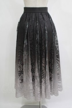 画像3: axes femme / グラデレースサーキュラースカート Free ブラック H-25-11-11-036-AX-SK-NS-ZH