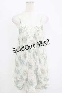 axes femme / 花柄ワンピース M オフ H-25-11-11-038-AX-OP-NS-ZH