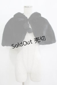 Angelic Pretty / Snow rabbitファーケープ Free ブラック H-25-11-11-040-AP-CO-NS-ZH