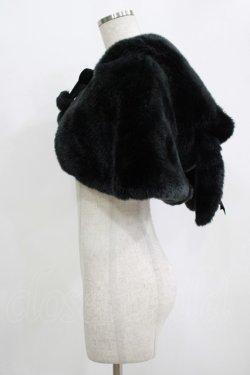 画像2: Angelic Pretty / Snow rabbitファーケープ Free ブラック H-25-11-11-040-AP-CO-NS-ZH