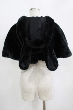 画像3: Angelic Pretty / Snow rabbitファーケープ Free ブラック H-25-11-11-040-AP-CO-NS-ZH