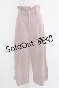 axes femme POETIQUE / ファーベルト付ワイドパンツ M ピンク H-25-11-11-041-AX-PA-NS-ZH