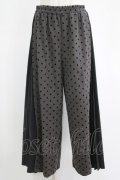 axes femme / 異素材切替サイドプリーツパンツ Free グレー H-25-11-11-042-AX-PA-NS-ZH