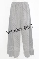 axes femme / 異素材切替サイドプリーツパンツ Free グレー H-25-11-11-042-AX-PA-NS-ZH